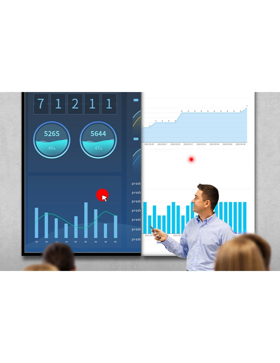 Control remoto Baseus multifunción para presentaciones, con puntero láser recargable