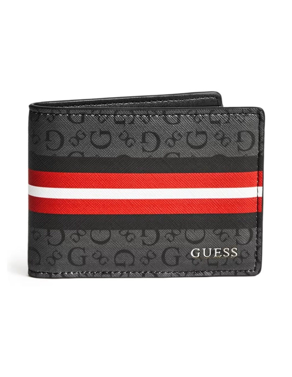 Cartera Guess Slim Logo Stripes