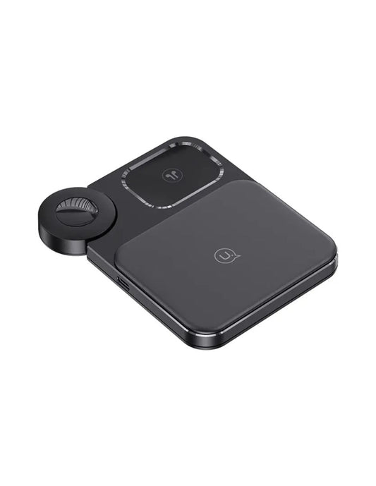 Cargador Inalámbrico 3en1 para Celular, Earpods y Smartwatch 15W Negro