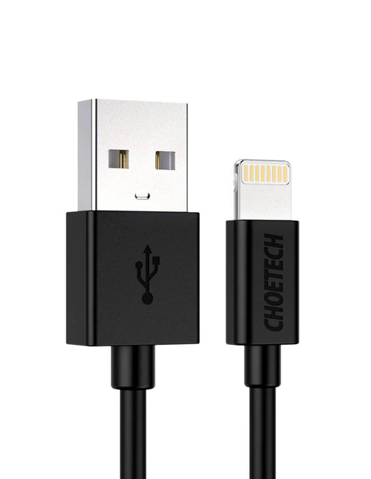 Cable Choetech USB a Tipo Lightning Negro