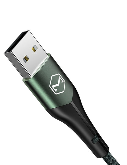 Cable Tipo C con Indicador LED Carga Rápida 1m Verde